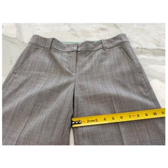 ELIE TAHARI GRAY PLAID TROUSERS SIZE US 4